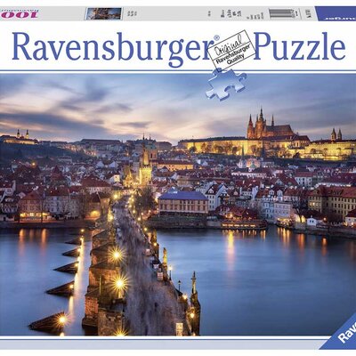 Puzzle Slagalica 1000 delova Prag noću Ravensburger 19740