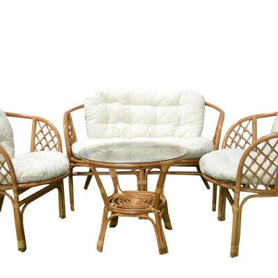 Baštenska garnitura Bahama Ratan Light Honey