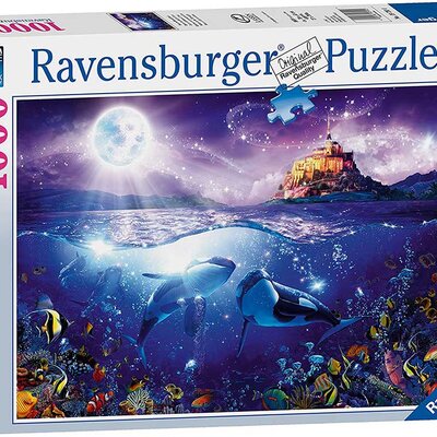 Puzzle Slagalica 1000 delova Kitovi na mesečini Ravensburger 19791