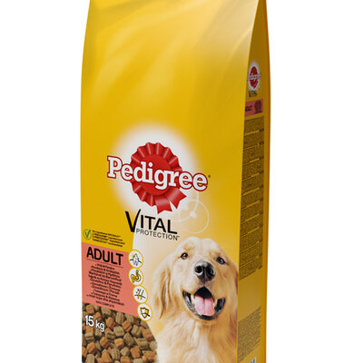 Hrana za odrasle pse Pedigree Briketi Govedina i piletina 15kg