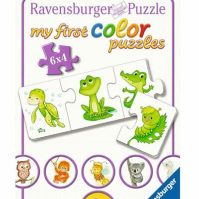Puzzle za najmlađe Životinje i boje 6x4 delova My First Color Puzzles Ravensburger 03006