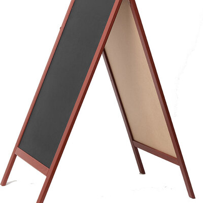 Obostrani A Pano sa tablama za pisanje kredom 120x60cm