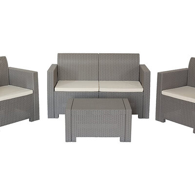 Baštenska Garnitura Nebraska 2 Tauper - Dvosed, 2 Fotelje i Sto