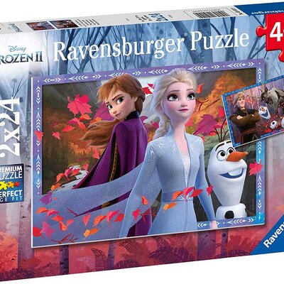 Puzzle 2x24 dela Disney Frozen II Ledene avanture Ravensburger 05010