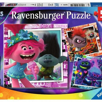 Puzzle 3x49 delova Trolls 2 - Svetska turneja Ravensburger 05081