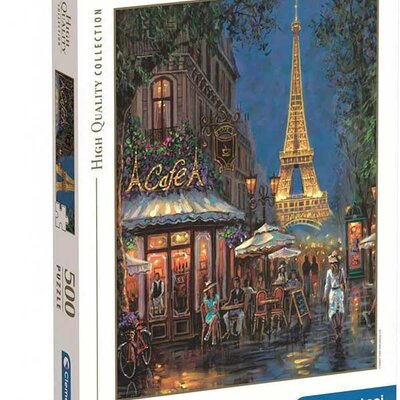 Puzzle slagalica 500 delova Veče u Ajfel kafeu Clementoni HQC 35571
