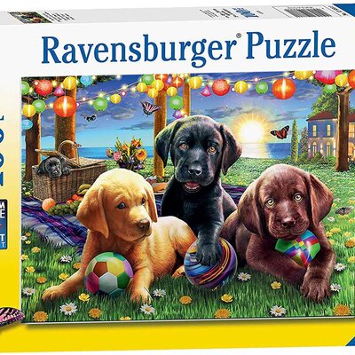 Puzzle 100 XXL delova Štenci na pikniku Ravensburger 12886