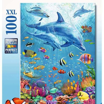Puzzle 100 XXL delova Jato delfina Ravensburger 12889