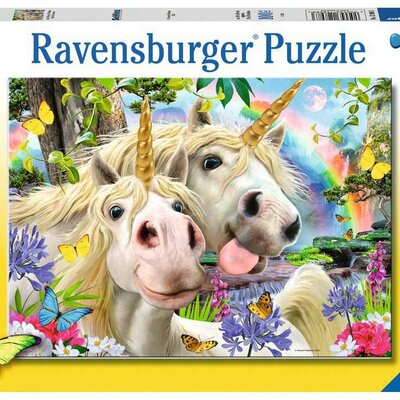 Puzzle 100 XXL delova Smešni selfi jednoroga Ravensburger 12898
