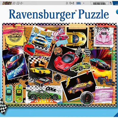 Puzzle 100 XXL delova Trkački automobili Ravensburger 12899