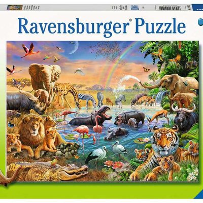 Puzzle 100 XXL delova Pojilište u džungli Ravensburger 12910