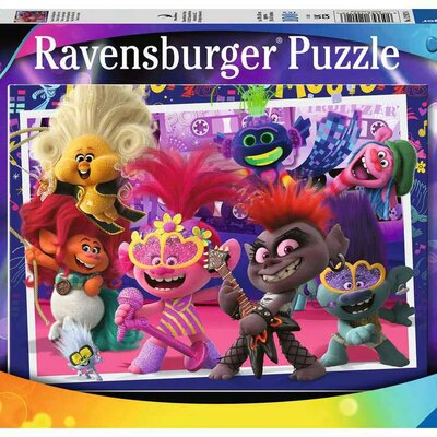Puzzle 100 XXL delova Trolls 2 na svetskoj turneji Ravensburger 12912