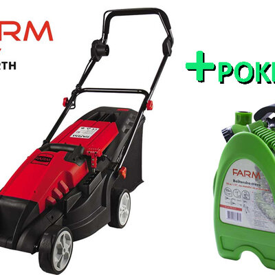 Električna kosilica za travu Farm F1600EI + Poklon Baštensko crevo na motalici 10m FTE1012