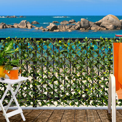 Ograda od prirodne trske sa veštačkim lišćem 1x2m Nortene Treillis 2016024