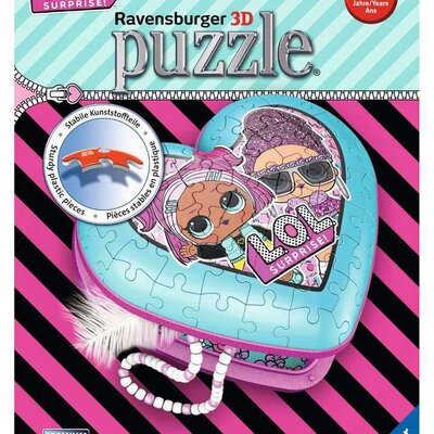 RAVENSBURGER 3d puzzle Kutija SRCE za nakit LOL RA11164