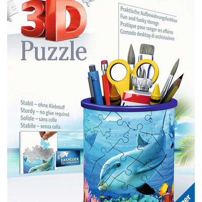 RAVENSBURGER 3D puzzle Kutija za olovke Podvodni svet - DELFIN RA11176