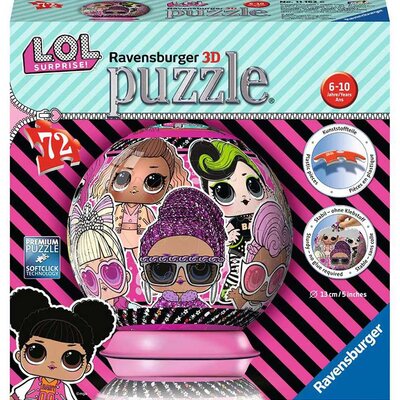 RAVENSBURGER 3D puzzle LOPTA LOL Surprise RA11162