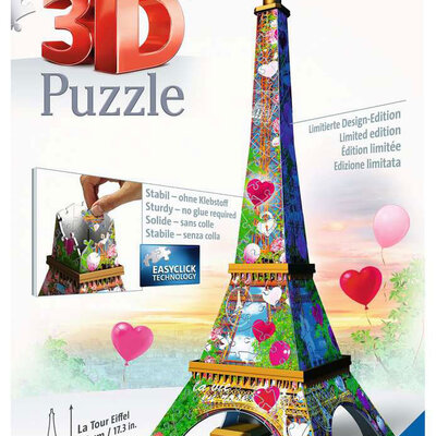 RAVENSBURGER 3D puzzle Maketa Ajfelova kula sa srcima Love Edition RA11183