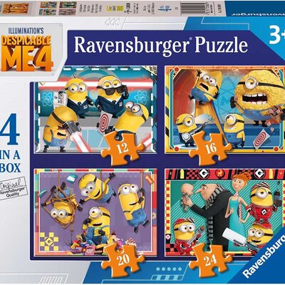 Puzzle slagalica za decu 4u1 Minions - Grozni ja Ravensburger 12001060