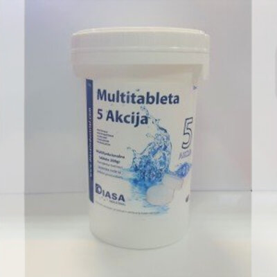 Multi tablete 5u1 Višenamensko sredstvo za tretman vode u bazenima 1kg