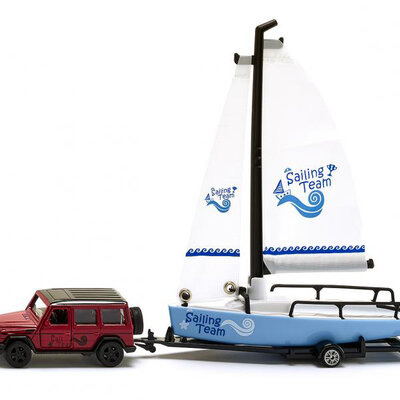 SIKU Autić i jedrilica Džip i Brod 2564