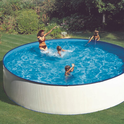 Okrugli metalni bazen Gre Lanzarote 450x90