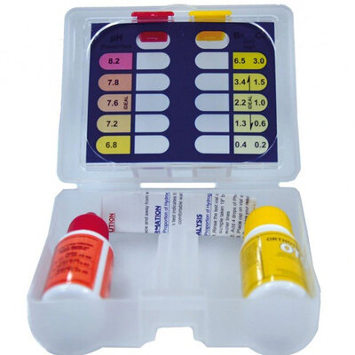 Set za analizu pH vrednosti i nivoa hlora u vodi bazena DPool kapi