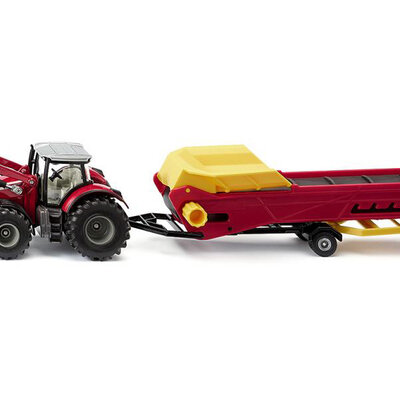 SIKU Traktor utovarivač Massey Ferguson sa prikolicom 1996