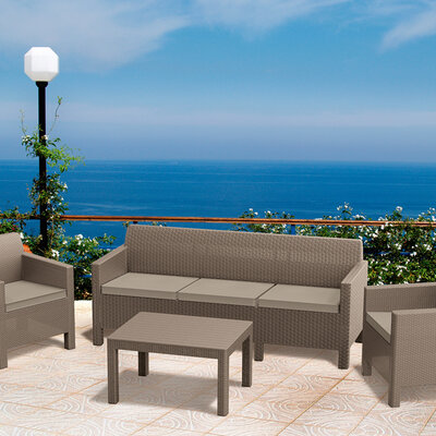 Baštenski set Orlando 3 Seater Cappuccino