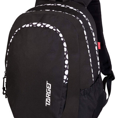 TARGET 3 ZIP Duel - Ranac za školu BLACK Dots 26641