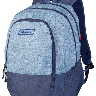 TARGET 3 ZIP Duel - Ranac za školu BLUE Melange 26644