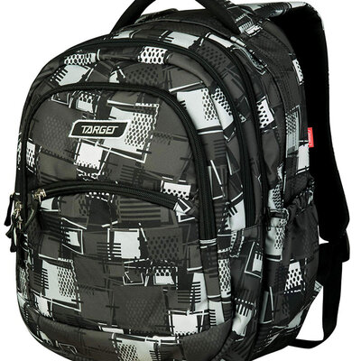 TARGET 2 u 1 - Ranac za školu CURVED Squares 26695