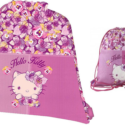 TARGET Vrećica za sportsku opremu Torba za fizičko Gym Bag HELLO KITTY MY VIOLET 17445