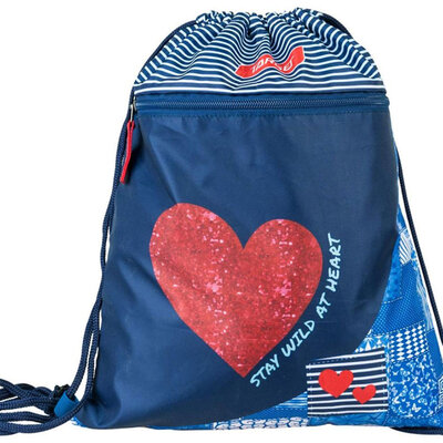 TARGET Vrećica za sportsku opremu Torba za fizičko Gym Bag RED DENIM HEART 21841