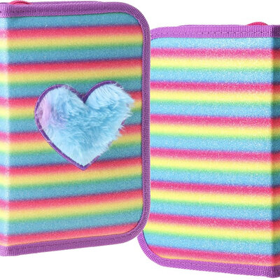 Puna pernica Decker Plush heart