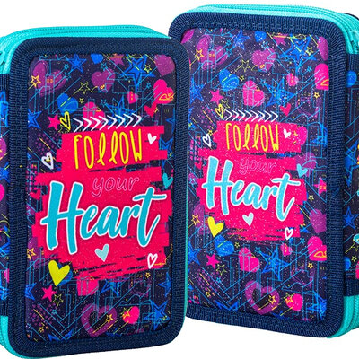 Puna pernica Double Decker Follow your heart