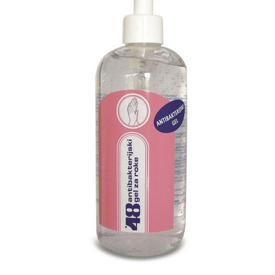 48 Antibakterijski gel za ruke 500ml