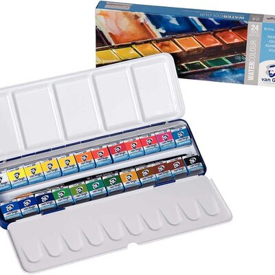 Akvarel komplet 24 boje u metalnoj kutiji Talens Van Gogh 687920