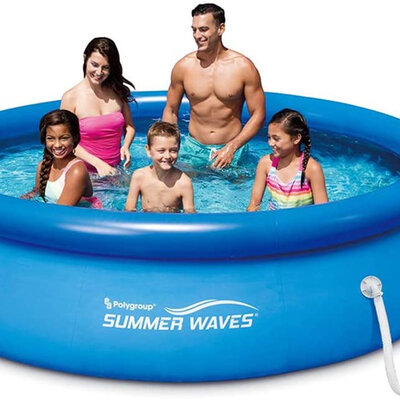 Bazen na naduvavanje sa filter pumpom 305x76cm Polygroup Summer Waves Quick Set