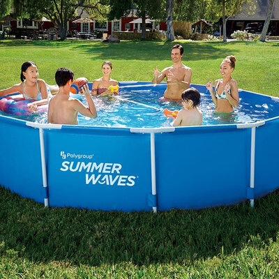 Okrugli bazen sa metalnim ramom 366x76cm Summer Waves Sa filter pumpom