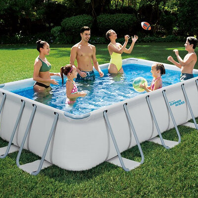 Bazen sa metalnim ramom 4x2x1m Elite Summer Waves sa skimer filter pumpom SFX600 + RX600