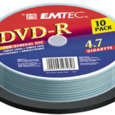 Emtec (BASF) - DVD-R 4.7GB/4x - prazni DVD mediji - 10 kom.
