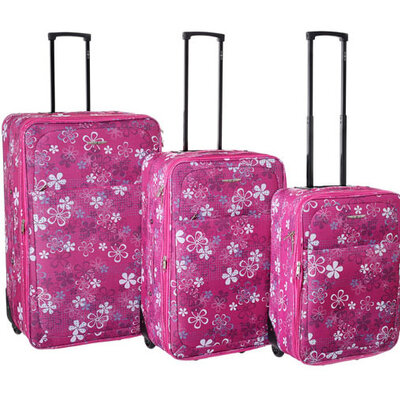 Komplet kofera 55/66/76cm Enova Marbella Flowers 518140