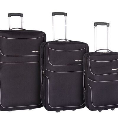 Enova Proširivi Koferi 75/65/55cm Barcelona Black 512140