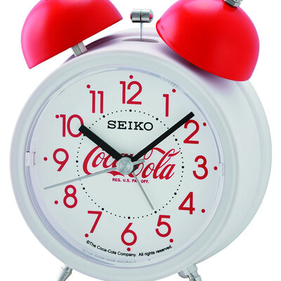 Seiko stoni sat budilnik Coca-Cola QHK905W