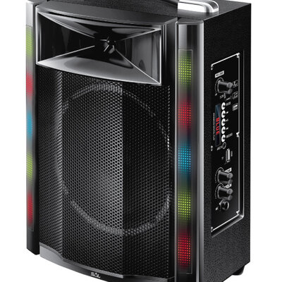 Prenosni multimedijalni Bluetooth zvučnik sa LED osvetljenjem 