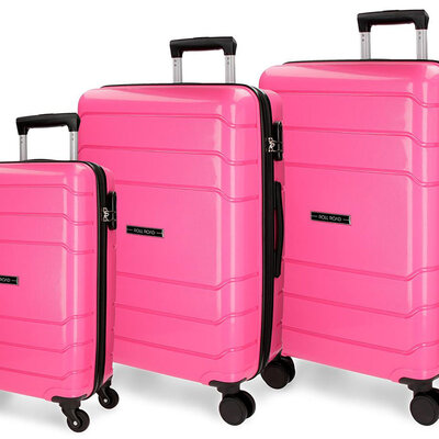 Set tvrdih kofera 80/68/58cm Roll Road Fast Rose 58494