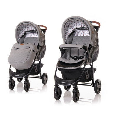 LORELLI Kolica za bebe DAISY sa zimskom navlakom Dark Grey Lighthouse