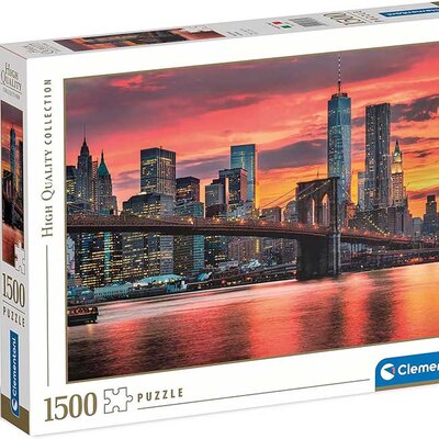 Puzzle slagalica 1500 delova Ist River Njujork u suton Clementoni 31693