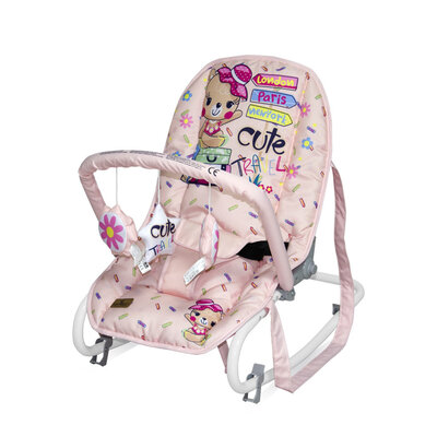 LORELLI Ležaljka za bebe TOP RELAX Pink Travelling 10110022046